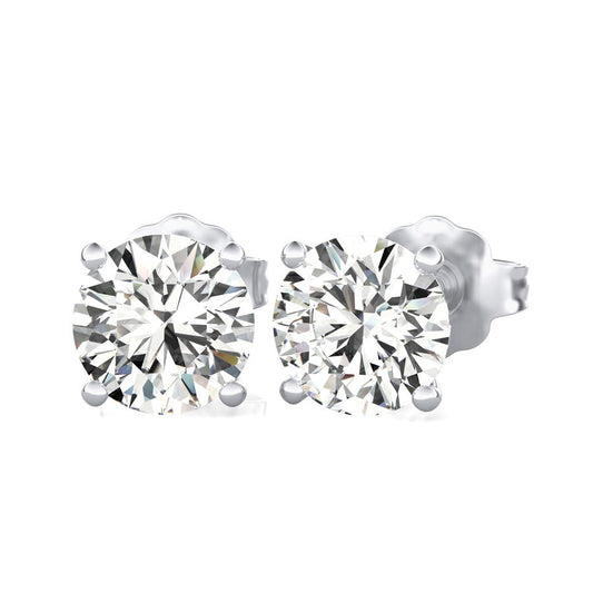Diamond Stud Earrings - 1CT Total