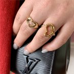 Signature Estate Open Heart Ring Signed "Tiffany & Co." 800-05193