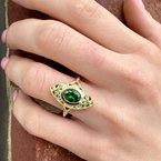 Moses Signature Tsavorite Garnet Ring 200-07140