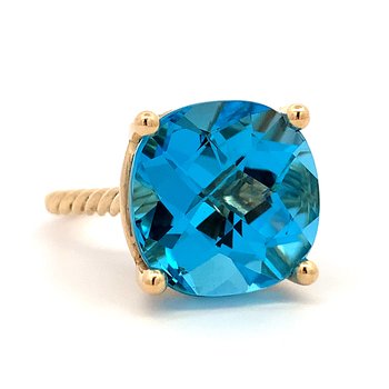 Swiss Blue Topaz Ring 200-07094