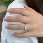 Moses Signature Hidden Halo Engagement Ring 100-04452