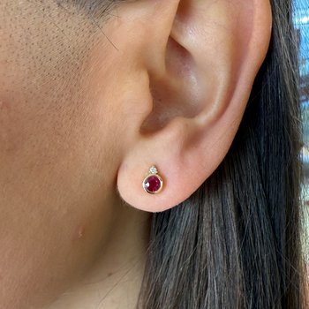 Ruby Earrings 210-00352
