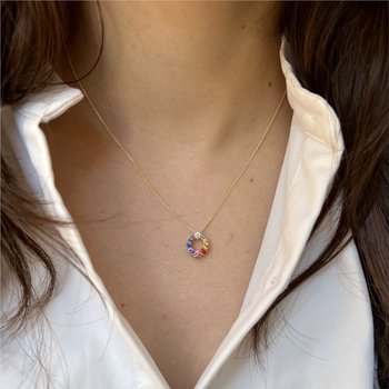 Rainbow Sapphire Necklace 230-00468