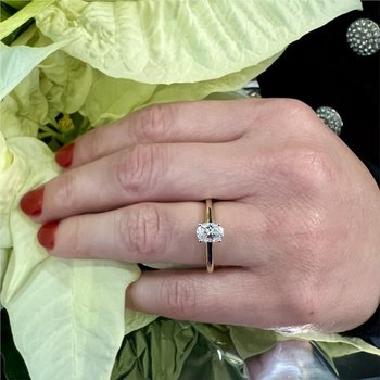 Hidden Halo Engagement Ring 100-04541