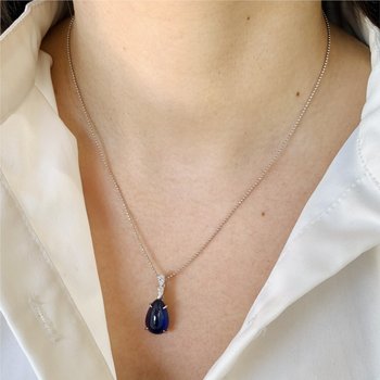 Blue Sapphire Necklace 800-05209