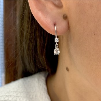 Diamond Leverback Earrings 150-16732