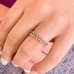 Wear-EVERY-Where Oval Cable Link Ring 410-00028