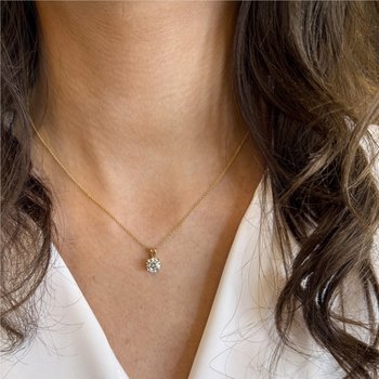 Diamond Solitaire Necklace 160-14657