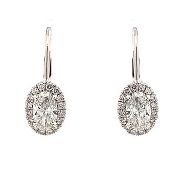 Diamond Leverback Earrings 150-16888