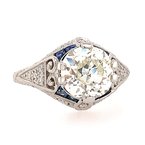 Moses Signature Art Deco Inspired Engagement Ring 100-04454