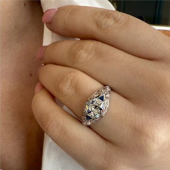 Art Deco Engagement Ring 801-00273