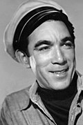 Anthony Quinn b.1915–2 supporting wins from 2 nominations; 2 lead nominations