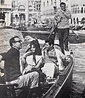 Liz with Eddie Fisher and her personal doctor Rex Kennamer in Venice, 1961