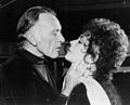 with Richard Burton, 1983