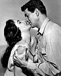 Elizabeth Taylor and Rock Hudson in Giant, 1956