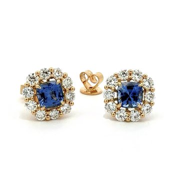 Blue Sapphire Earrings 210-00370