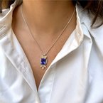 Moses Signature Tanzanite & Spessartite Garnet Necklace 230-00390