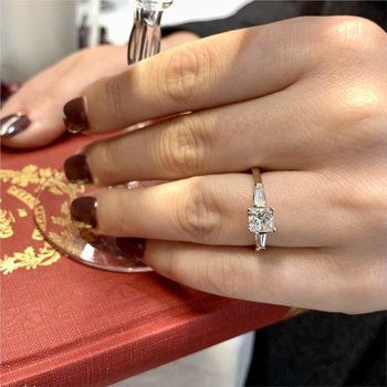 Hidden Halo Engagement Ring 100-04452
