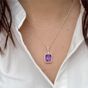 Amethyst Necklace 230-00469