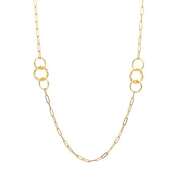 Inerlocking Circles Paperclip Chain 430-31138