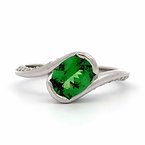 Moses Signature Tsavorite Garnet Ring 200-07046