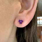 Moses Signature Amethyst Trio Stud Earrings 210-00298