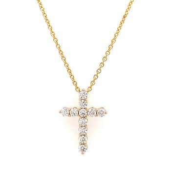 Diamond Cross Necklace 160-14655