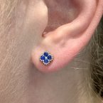 Wear-EVERY-Where Blue Sapphire Stud Earrings 210-00285