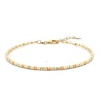 Wear-EVERY-Where Tri-Tone Gold Bead Bracelet 440-09057