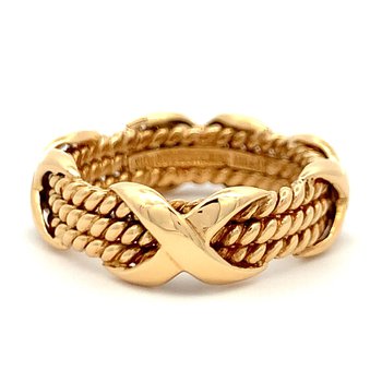 "X" Band Signed "Tiffany & Co. and Schlumberger" 802-00213