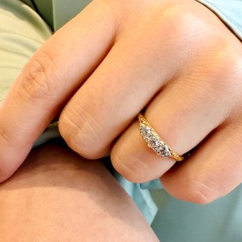 English Victorian Diamond Band 802-00241
