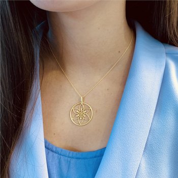 Floral Mandala Necklace 160-14521