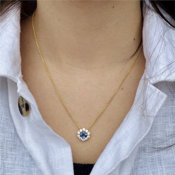 Blue Sapphire Necklace 230-00539