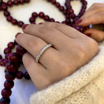 Diamond Band Signed "Tacori" 802-00236