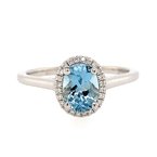 Moses Signature Aquamarine Ring 200-06961