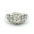 Signature Estate Late Art Deco Engagement Ring 801-00274