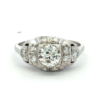 Late Art Deco Engagement Ring 801-00274