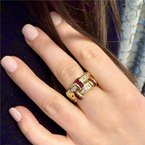 Signature Estate Ruby & Diamond Ring Signed "Krypell" 800-05436