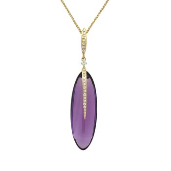 Amethyst Necklace 230-00543
