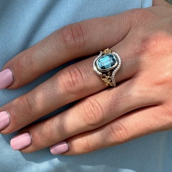 Blue Zircon Ring 200-07135