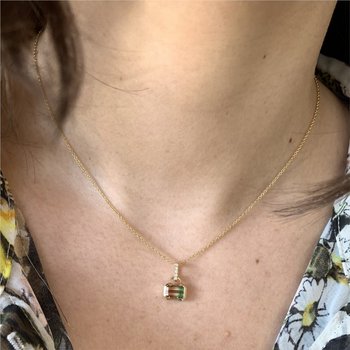 Bi-Color Tourmaline Necklace 230-00479