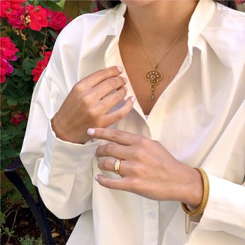 English Victorian Etruscan Style Bangle 800-04686