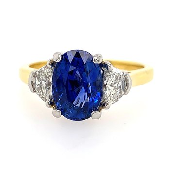 Unheated Blue Sapphire Ring 200-07084