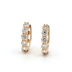 Moses Signature Diamond Huggie Mini Hoops 150-16953
