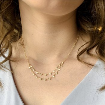 Diamond "Hammock" Necklace 160-14529