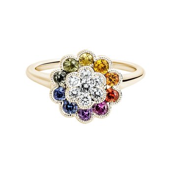 Rainbow Sapphire Ring 200-07076