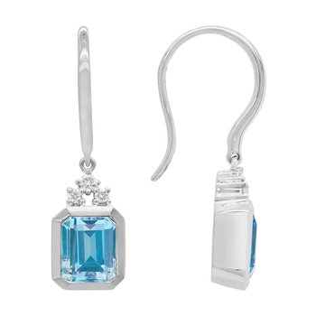 Swiss Blue Topaz Earrings 210-00288