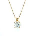 Moses Signature Diamond Solitaire Necklace 160-14677