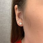 Wear-EVERY-Where Sparkling Bezel Set Earrings 650-647774
