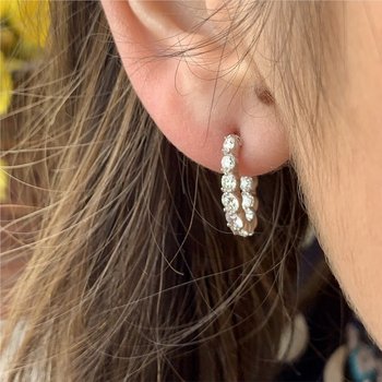 New Moon Diamond Earrings 150-16745